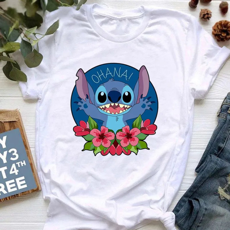 Stitch Graphic T-Shirts - Women's