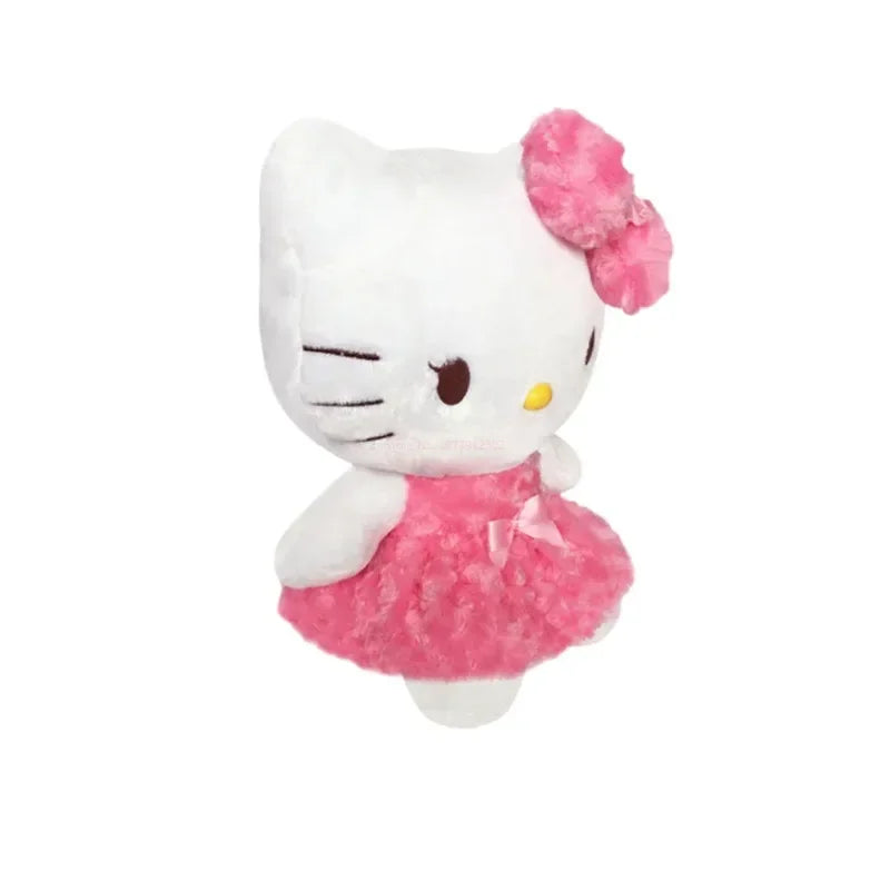 30cm Sanrio Hello Kitty Kawaii Rose My Melody Cartoon Anime Stuffed Animals Soft Plush Doll Companion Toy Children Birthday Gift