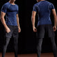 2024 Compression T Shirt Men Summer Sportswear Running T-shirt Elastic Quick Dry Sport Tops Tee Athletic Gym Workout Shirts Men