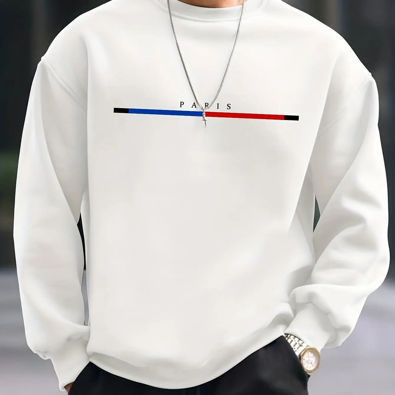 PARIS - Long Sleeve Cotton T-Shirt