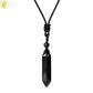 Men's Mali Necklace - Polished Stone Wolf-Shark Tooth