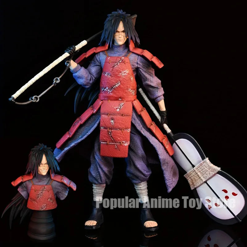 10.62in/27cm Anime Naruto Figure Uchiha Madara Fgiure Senju Hashirama Figure PVC Action Figures Collection Model Toys Gifts