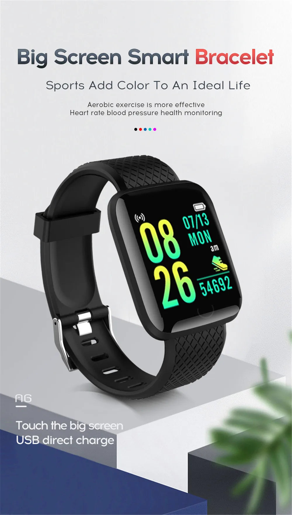 Chip Smartwatch With Multifunctional Bluetooth Connection For Male And Female Android System Smartwatch