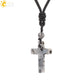 Men's Mali Necklace - Polished Stone Wolf-Shark Tooth