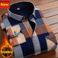 Men's Autumn Winter Casual Long Sleeve Plaid Shirt Thick Warm Men's Casual High Quality Soft Large Size Warm Shirt Tops 4XL