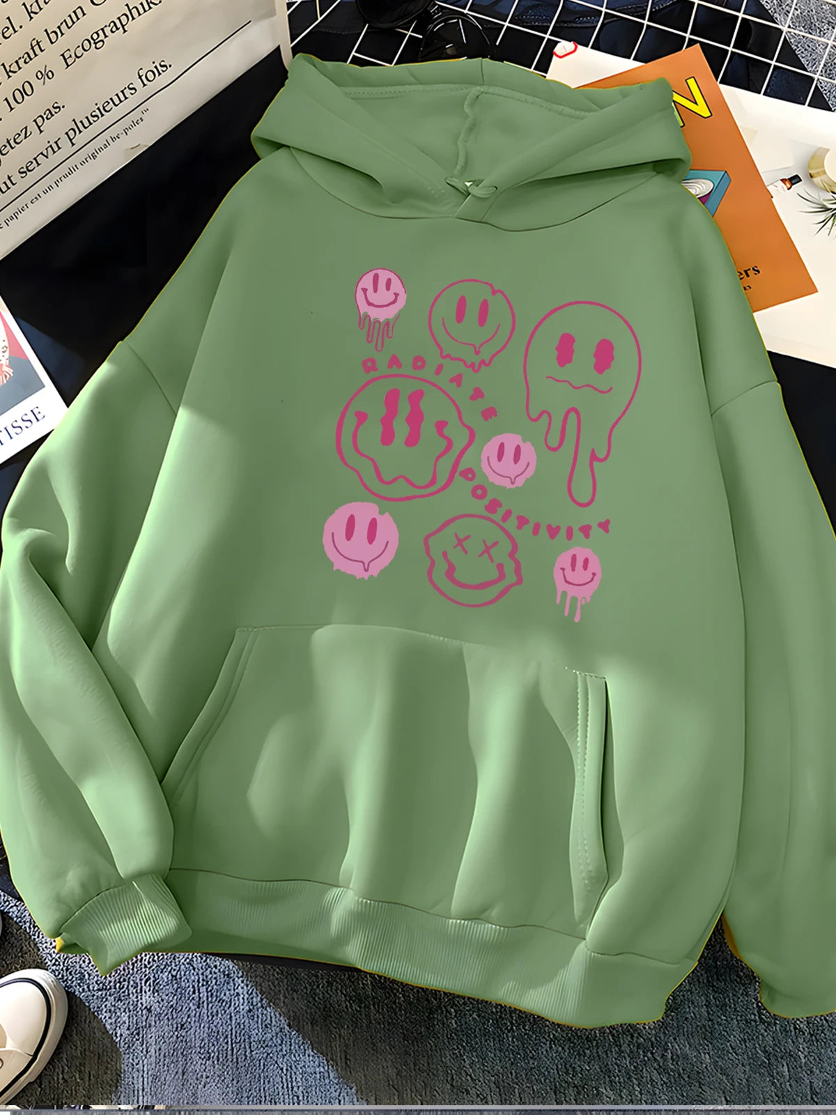 Y2K Drip Ghost Hoodie - Women's