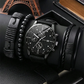 4pcs Onyx Men's Watch Set Fashion Casual Business Men's Quartz Watch Fashion Casual Bracelet Set Watch Set