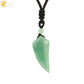 Men's Mali Necklace - Polished Stone Wolf-Shark Tooth