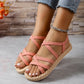 Women's fashion trend anti-slip wear strap flat sandals