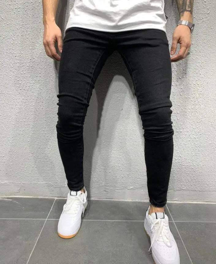 Fast Fashion - Ripped Skinny Denim Jeans - Men