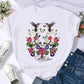 Fast Fashion Women's Short Sleeve Graphic T-Shirts V4