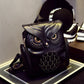 PU Embossed Owl Backpack, Fashionable And Cute Cartoon Animal Backpack, Travel Trendy Women's Bag