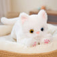 47CM Cute Simulated Cat Doll Plush Toy Stuffed Soft Animal Plush white Gray Kitten Pillow Kids Girls Birthday Gift Pet Toys Deco