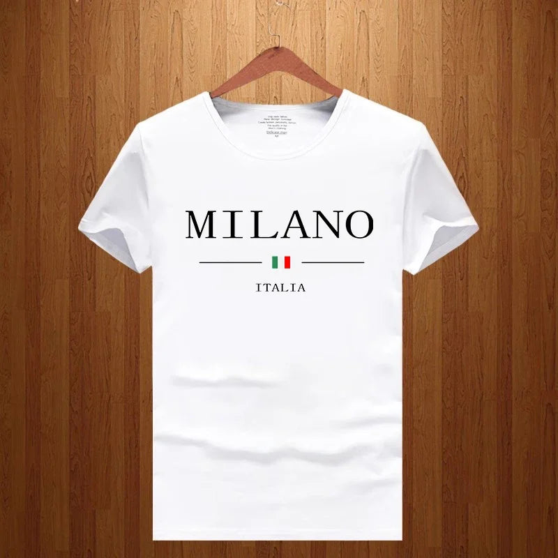 MILANO - Letter-Print T-Shirts - Men's