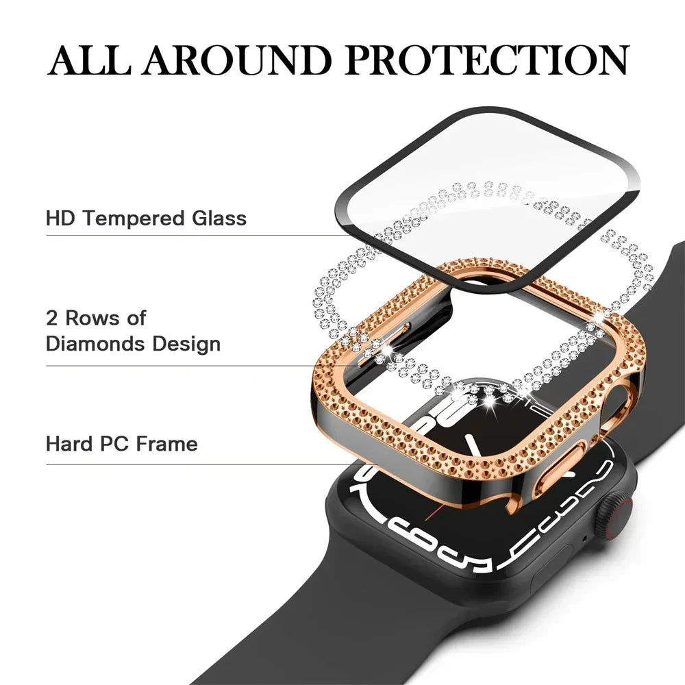 Apple Watch Sparkling Case + Glass Cover