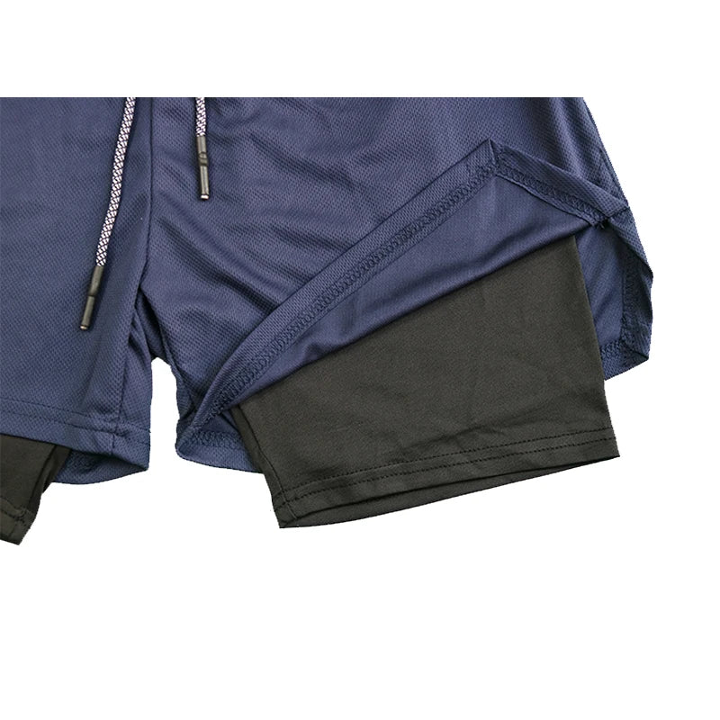 Everyday Men's Double Layer Fitness Shorts