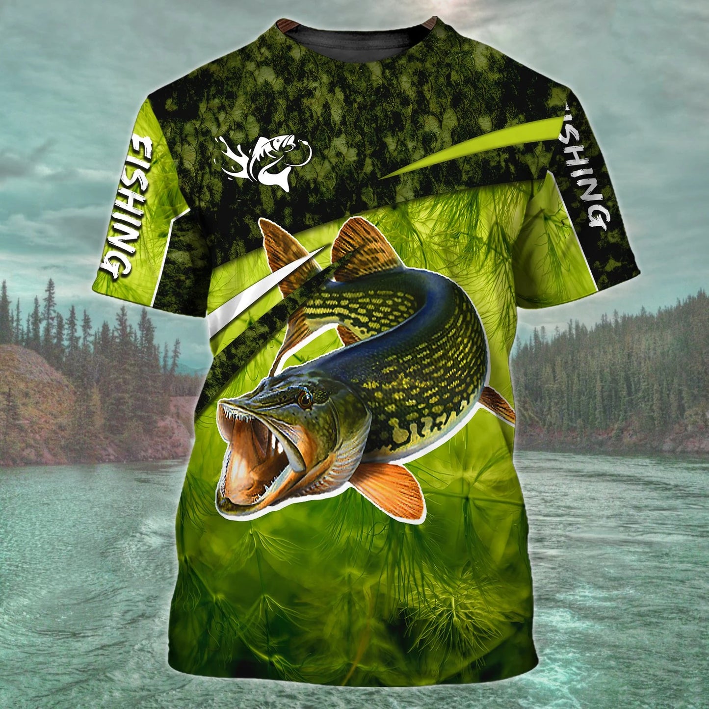 Fast Fashion Fishing Graphic T-Shirts