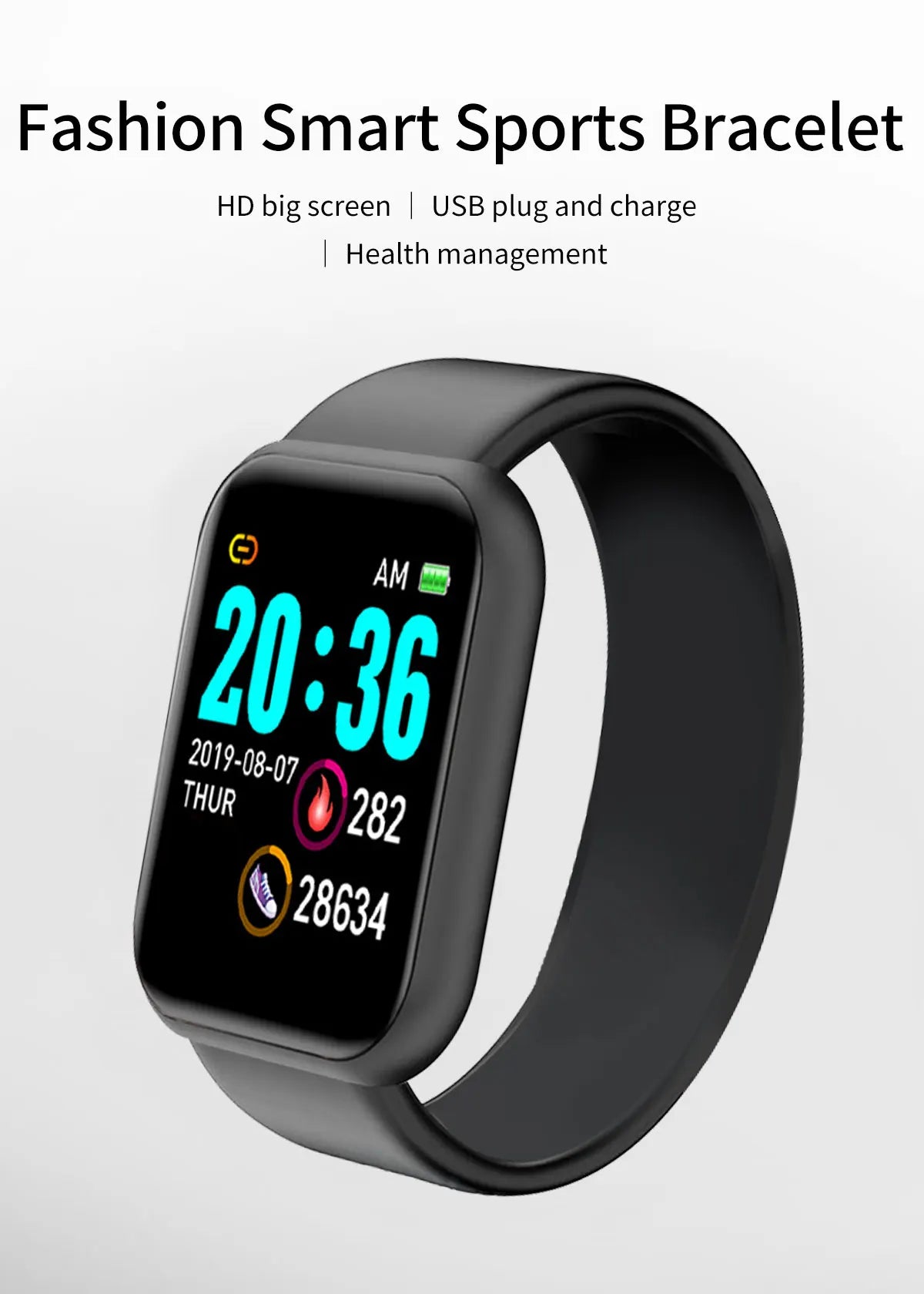 Customized True Pedometer Chip Multifunctional Smart Watch Bluetooth Connected Phone Music Fitness Sports Bracelet