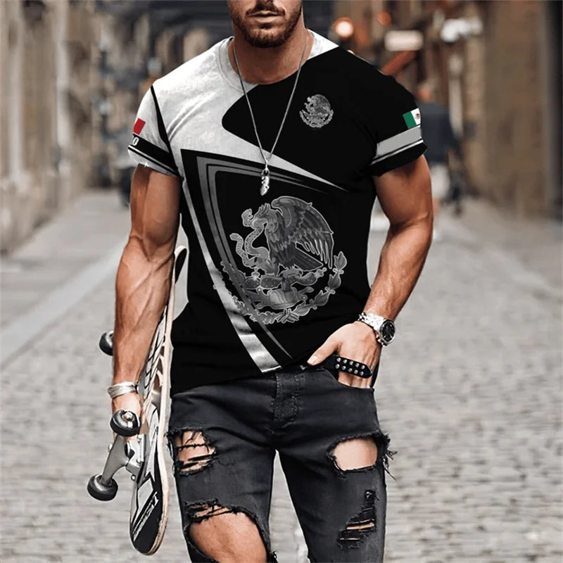 Fast Fashion Mexican Flag Graphic T-Shirts - Men's