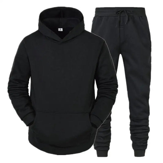 Men's Hooded Sweatshirts and Men Pants Tracksuit Set