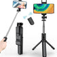 3In1 Bluetooth Wireless Selfie Tripod With Fill Light Shutter Remote Control Portable Foldable Monopod For iPhone Smart Phone