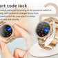 Fashion Luxury Gold Smart Watch Heart rate Blood Oxygen Sleep Monitoring Diamond Bracelet Bluetooth Call Smartwatch Ladies