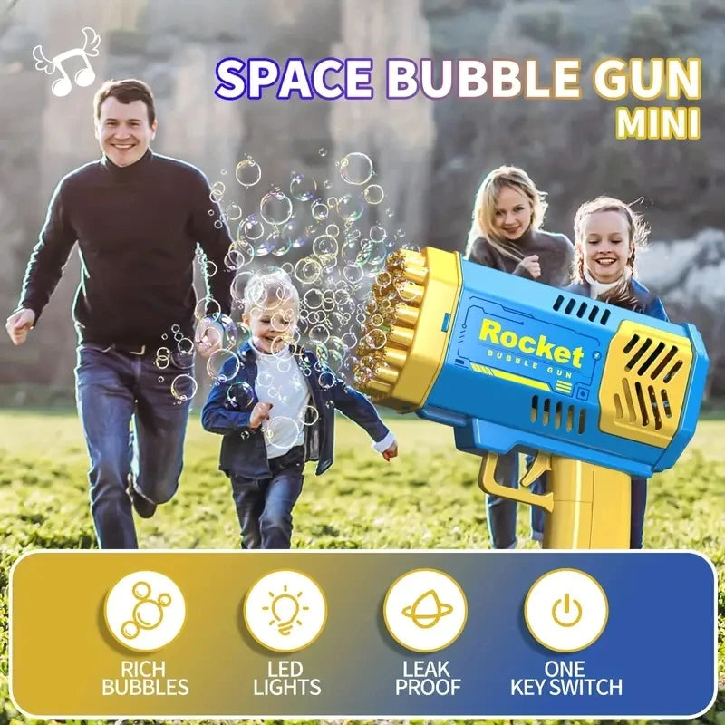 40 Hole Bubble Blowing Toy Bubble Machine Gift Holiday Gift Outdoor Bubble Gun (Without Bubble Water)