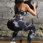 Tie Dye Yoga Women's Tracksuit Fitness Yoga Sets Sportswear Workout Bra+High Waist Leggings Gym Clothing Seamless Sports Suits