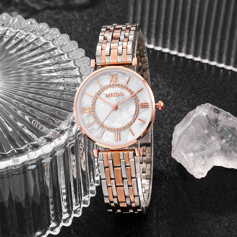 Womens Luxury Crystal Women Bracelet Watches Top Brand Fashion Diamond Ladies Quartz Watch Steel Female Wristwatch