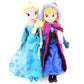 40cm Anime Frozen Plush Princess Anna Kawaii Doll Snow Queen Princess Anna Elsa Soft Stuffed Toys Gifts For Girls Birthday Kids