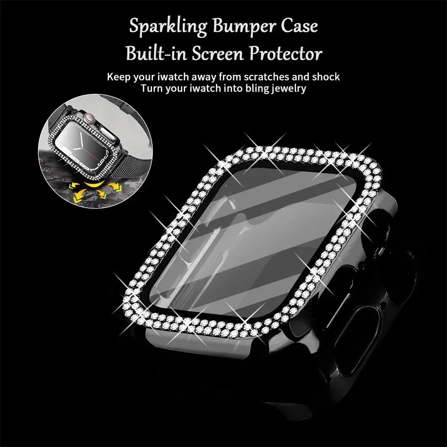 Apple Watch Sparkling Case + Glass Cover