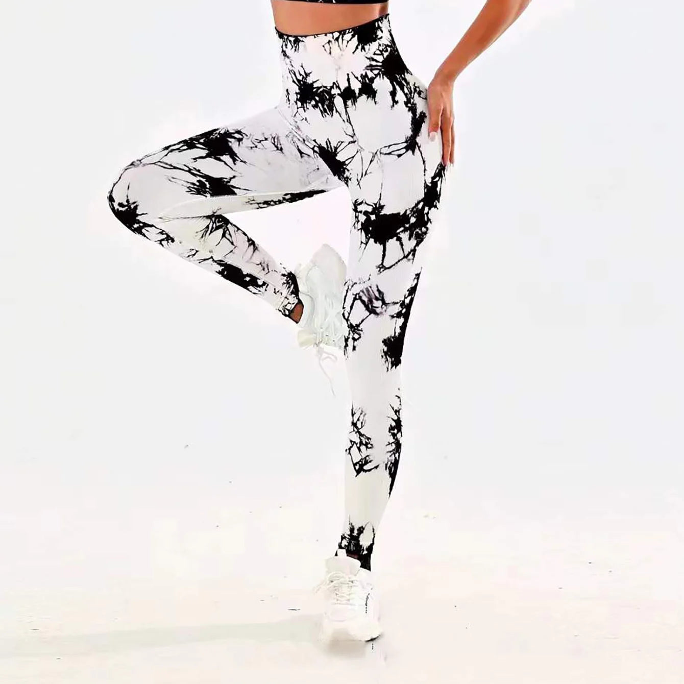 New Tie Dye Yoga Pants Sport Leggings Women Seamless High Waist Push Up Woman Tights Fitness Workout Leggins Gym Clothing