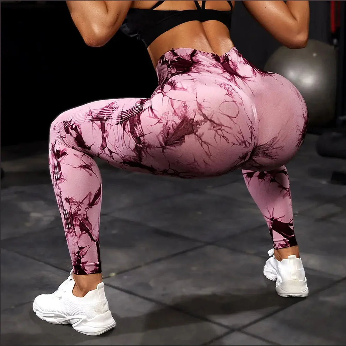 Tie Dye Yoga Pants Sport Leggings Women Seamless High Waist Push Up Woman Tights Fitness Workout Leggins Gym Clothing 2024 New