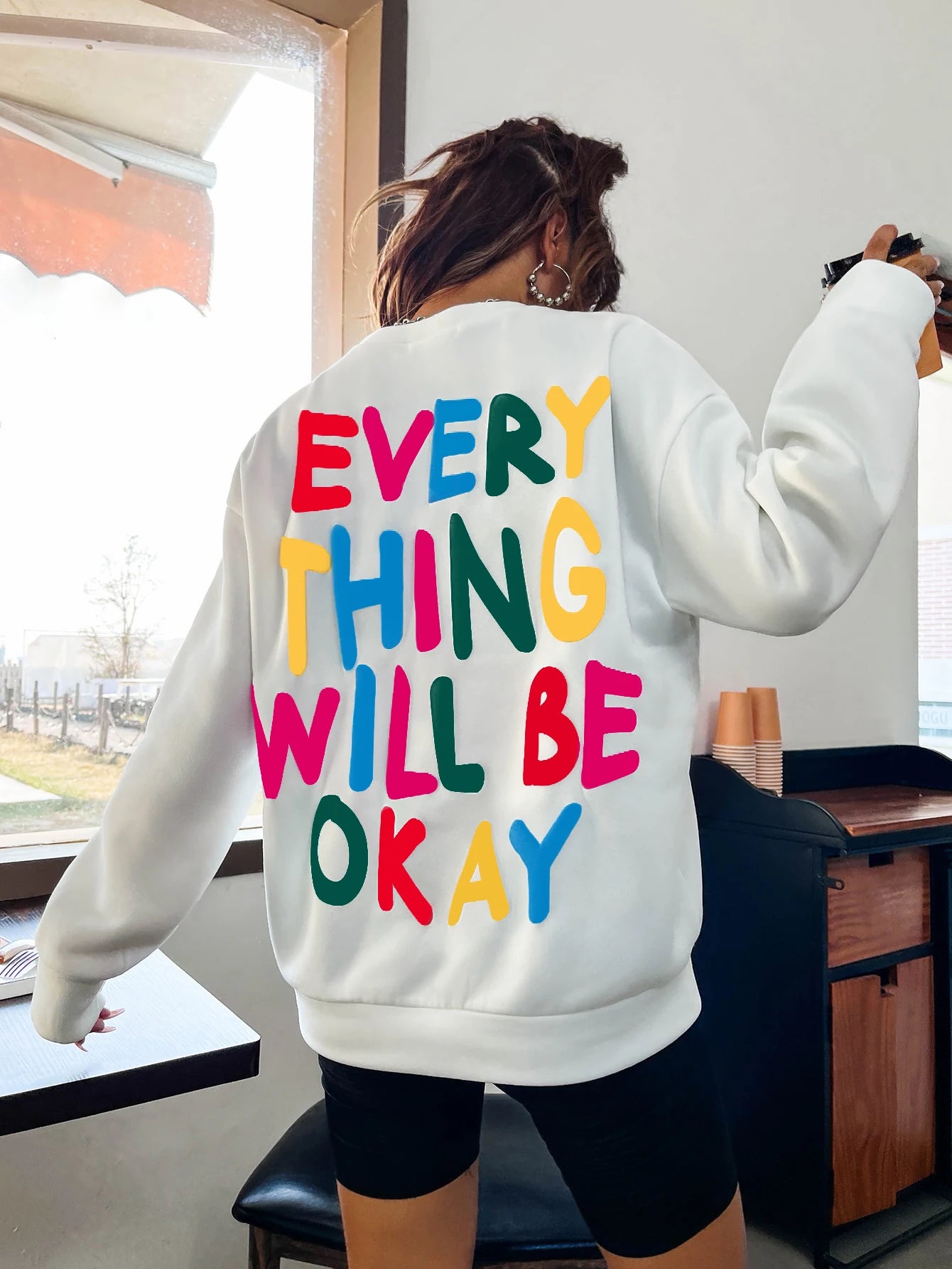 ENVEE Women: Everything Will Be Okay Sweatshirt