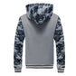 Men's Jacket Camouflage Thicken Winter Jackets for Men Fleece Long Sleeve Coat Man Casual Hoodies Streetwear Men's Coats