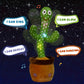 Talking Cactus Toy Dancing Cactus Baby Toy with Lighting Singing Mimicking Cactus Baby Toys Repeat What You Say Cactus Record