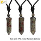 Men's Mali Necklace - Polished Stone Wolf-Shark Tooth