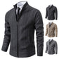 2023 autumn and winter new cashmere padded warm casual men's knitted sweater coat