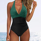 Women One Piece Swimsuit Set Print Backless Puch Up Solid Sexy Women's Swimwear Bandage Ruched Female Bathing Suit Beachwear