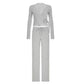 Malinova Autumn - High Waist 2pc Drawstring Set
