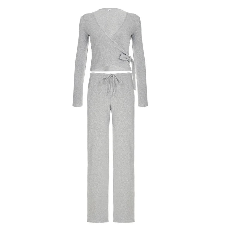 Malinova Autumn - High Waist 2pc Drawstring Set