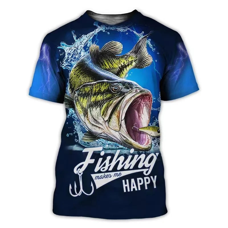 Fast Fashion Fishing Graphic T-Shirts