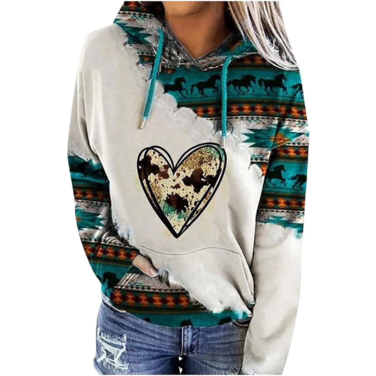 Knitted Aztec Pullover - Women