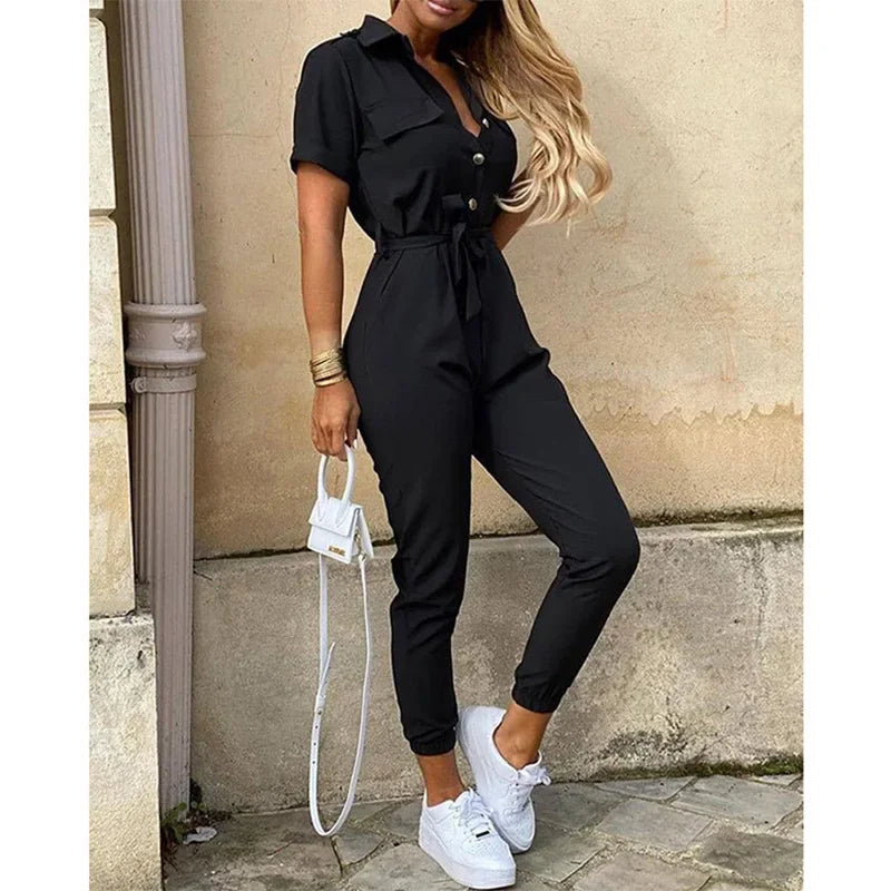 Women's Monochromatic Jumpsuit