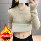 Y2K Comfy Cropped Turtleneck Sweater