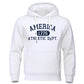 America 1776 Athletic Dept Letter Print Mans Hoodie