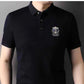 High end brand breathable cotton POLO shirt short sleeve men's 2024 summer exquisite letter embroidery fashion business T-shirt