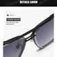 2024 Fashion Square Luxury Design Sunglasses Men Women Flight Seven Rock Mach Six Style Gradient Pilot Sunglasses Oculos De Sol