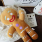 Gingerbread Man Plush Doll Sofa Decoration Cute Cookie Man Stuffed Toys Key Chain Soft Pendant Gifts