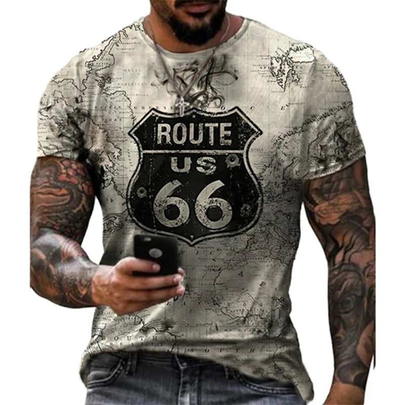 Fast Fashion Plus-Size Loose-Fit RT66 T-Shirts